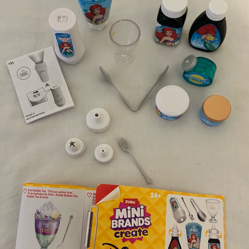Mini Brands Create Disney Snacks Ariel Bubble Tea